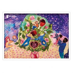 Plakat med illustration af Louise Dorph