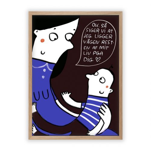 Plakat af Line Jensen - mor og barn - Image 2