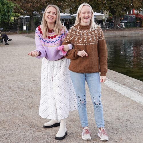 Sweater til voksne med juletræer og rensdyr - strikkeopskrift - Image 3