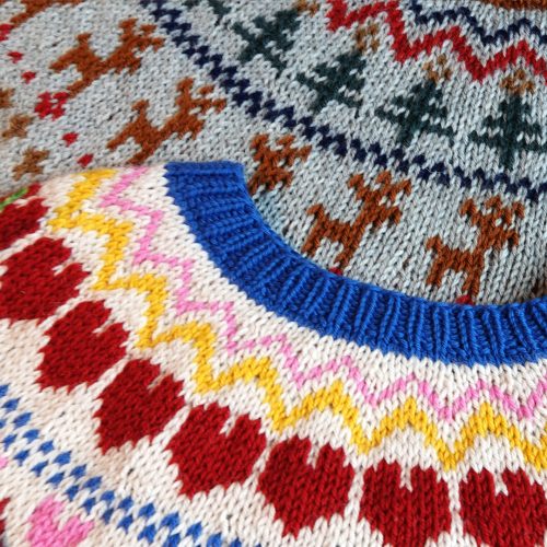 Sweater til børn med rensdyr - strikkeopskrift - Image 4